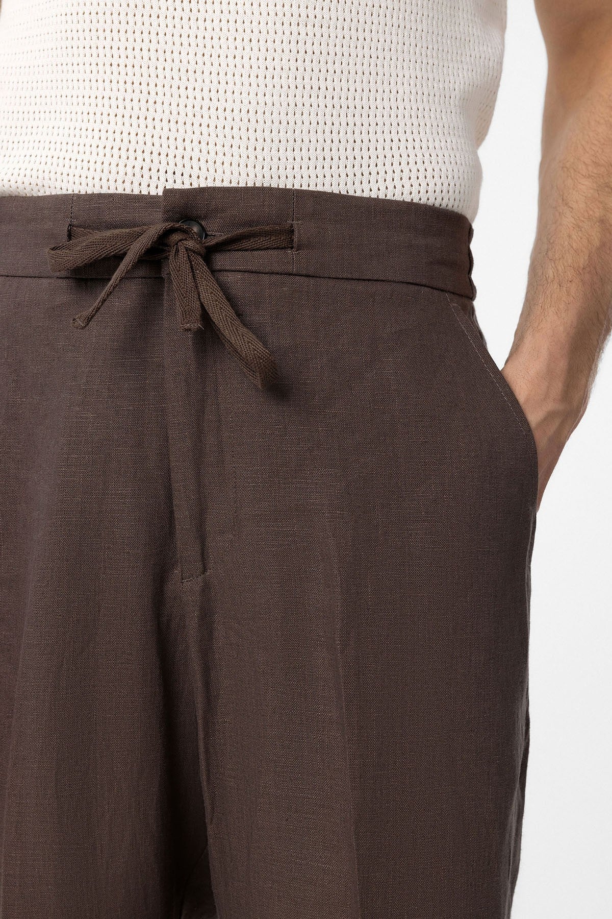 Antioch 100% Linen High-Waisted Men's Pants