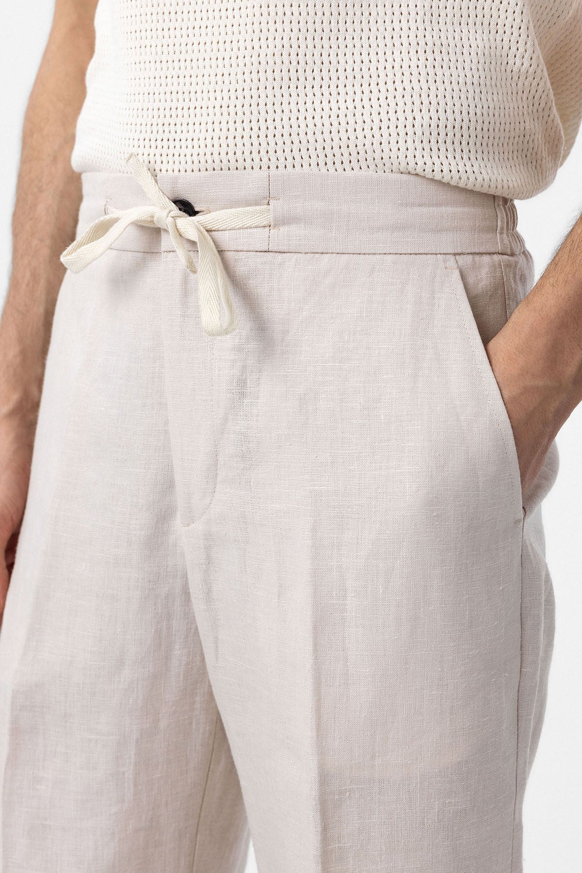 Antioch 100% Linen High-Waisted Men's Pants