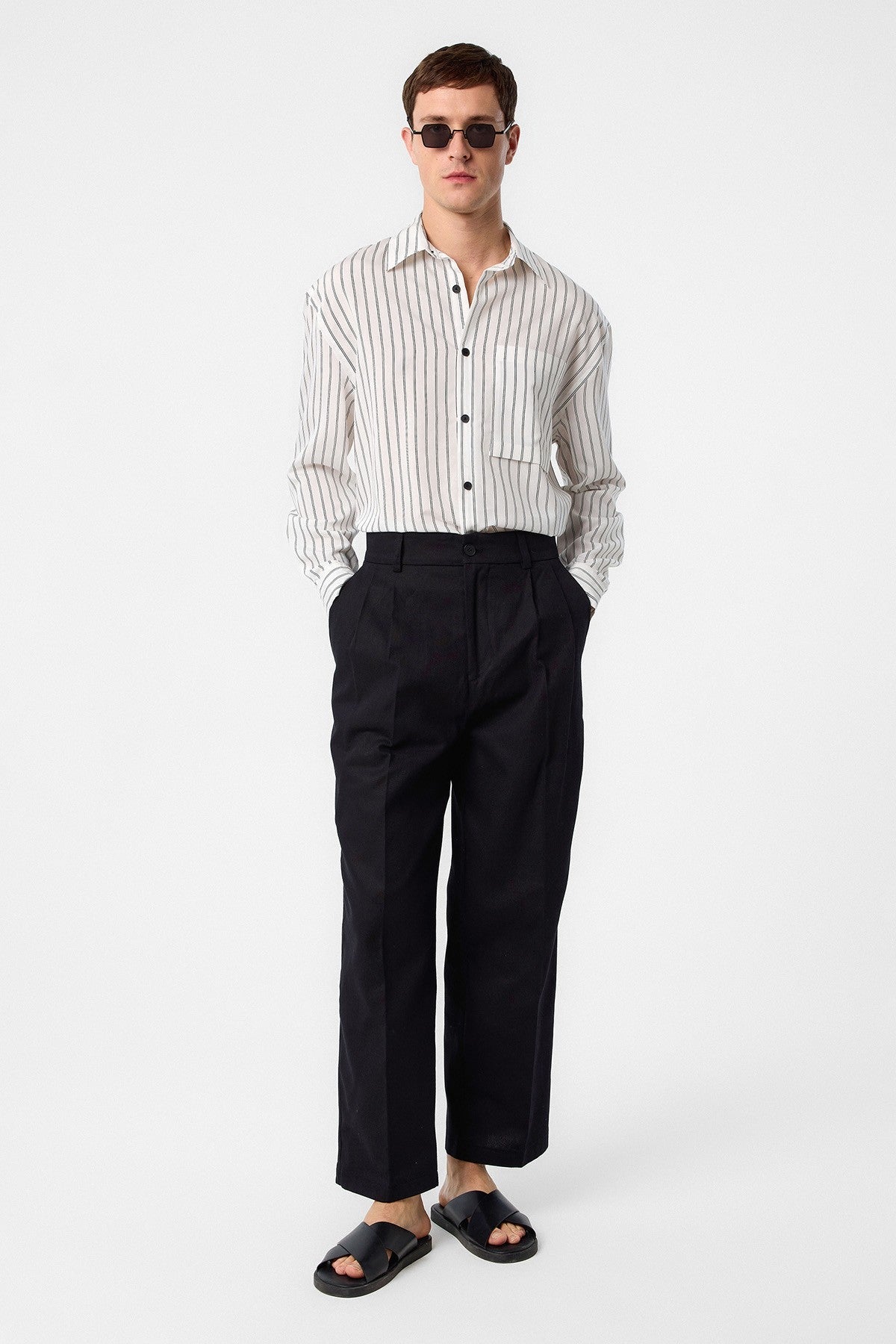 Antioch High-Waisted Cotton Men's Pants