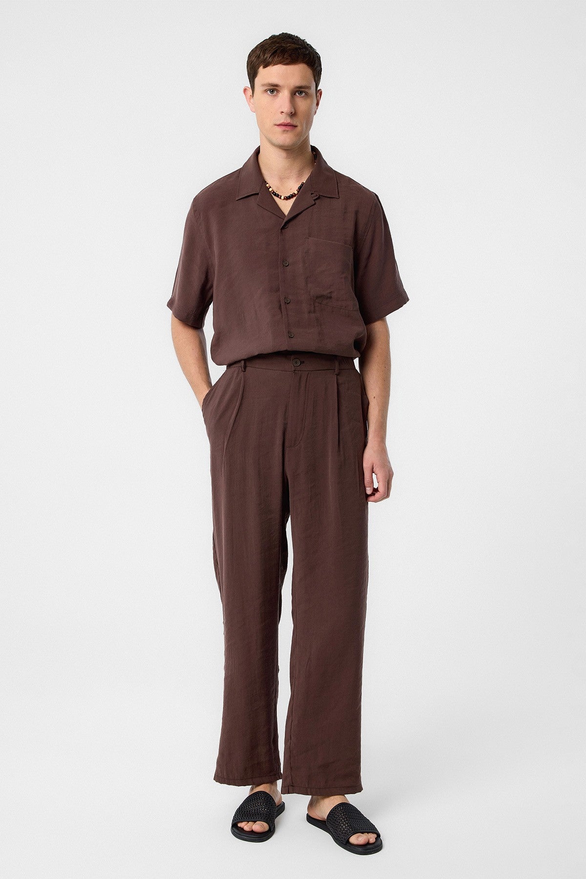 Antioch Relaxed Modal Fabric High-Waisted Men's Pants