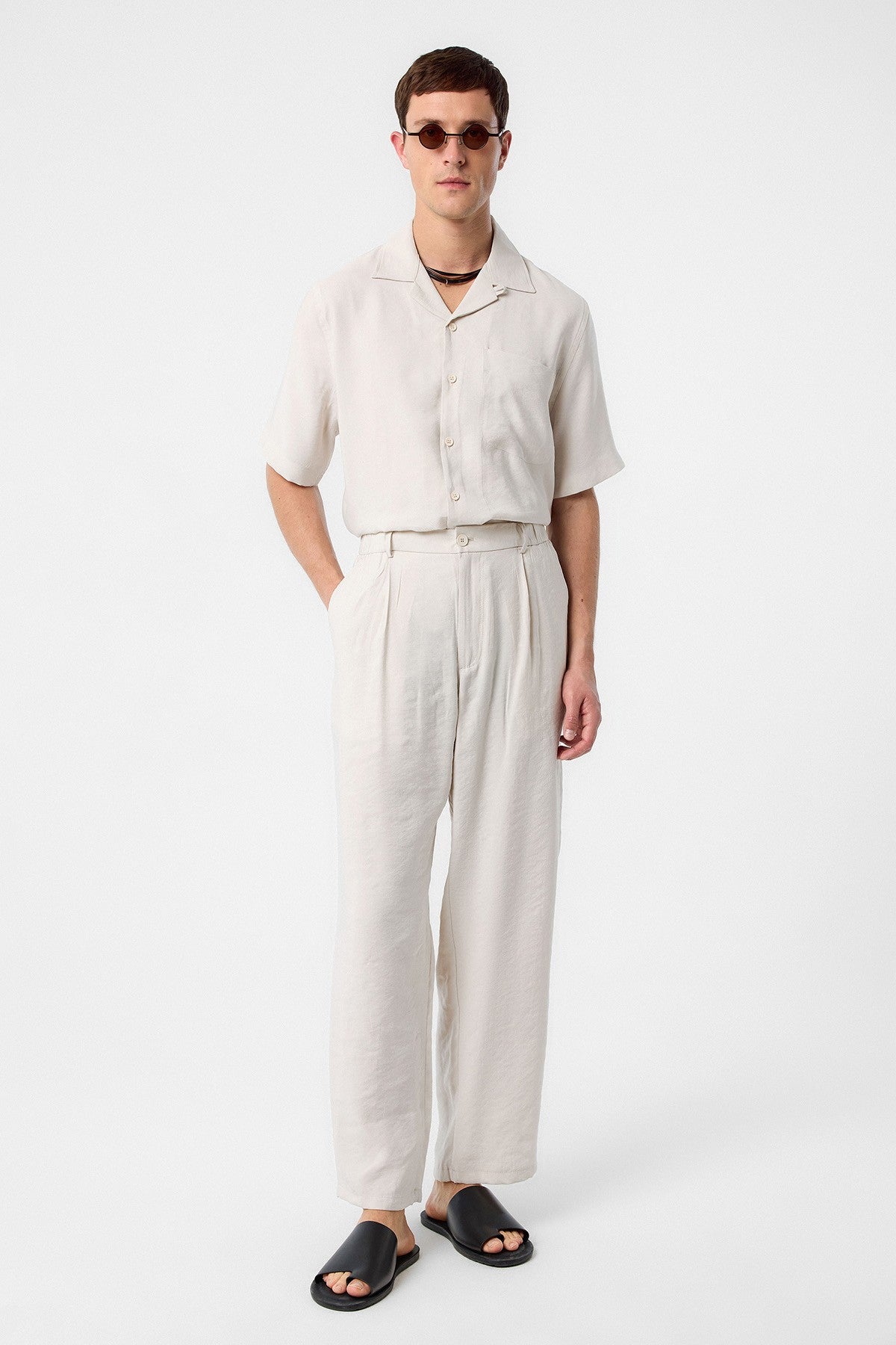 Antioch Relaxed Modal Fabric High-Waisted Men's Pants