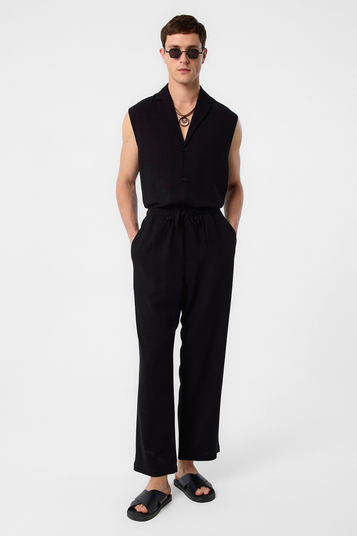 Antioch Linen-Blend Men's Jogger Pants