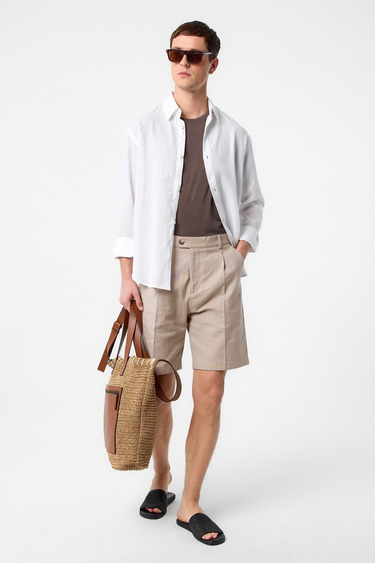 Antioch High-Waisted Pleated Men's Shorts