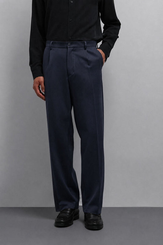 Antioch Relax Fit Baggy Pleated Men's Pants