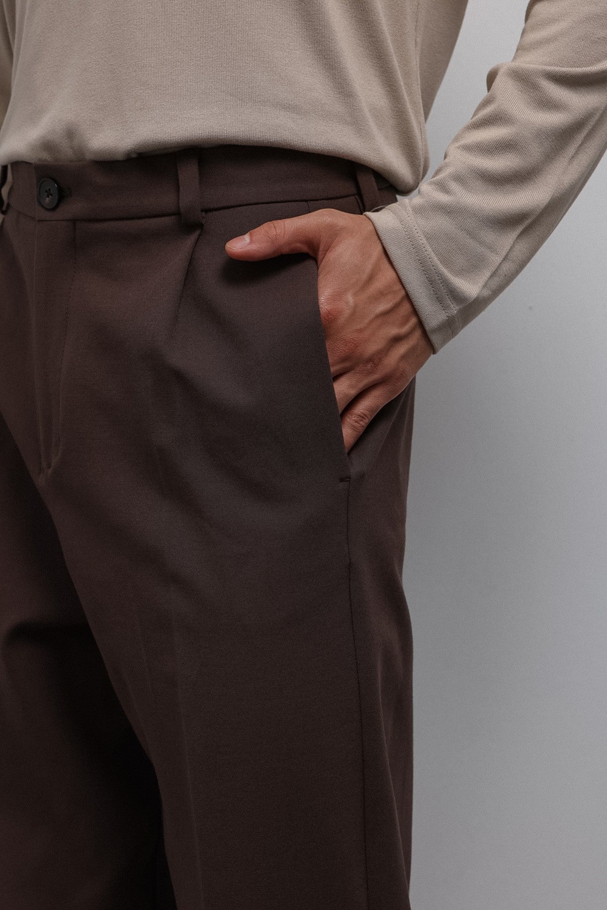 Relax Fit Pleated Men's Pants