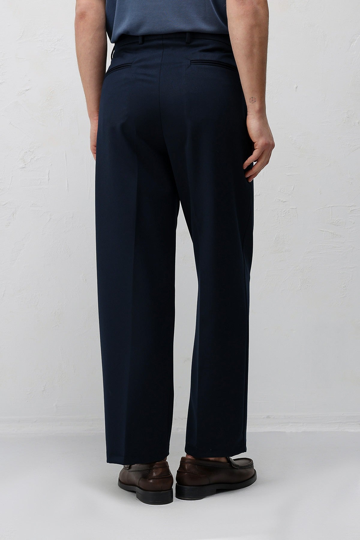 Relax Fit Pleated Men's Pants