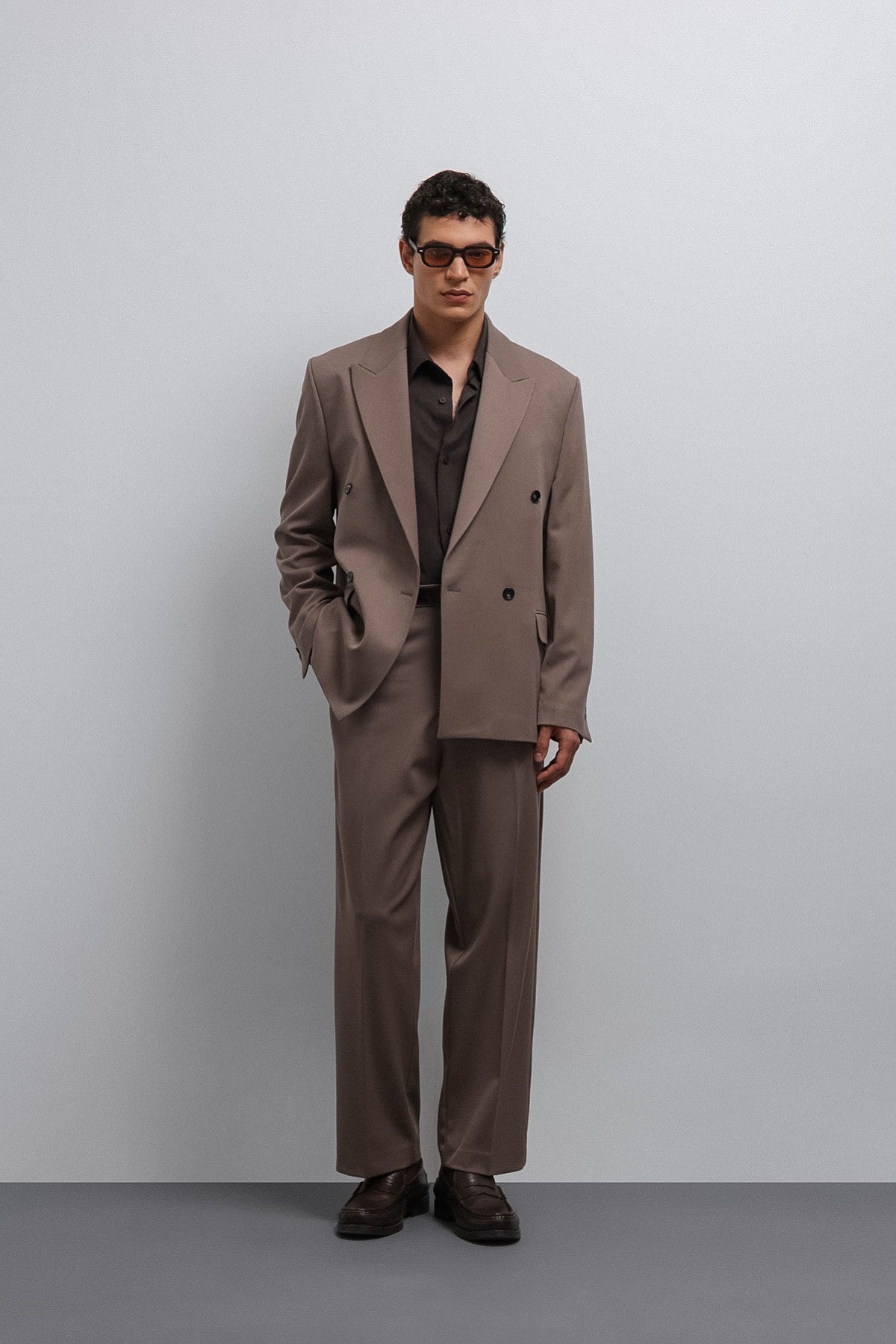 Relax Fit Pleated Men's Pants