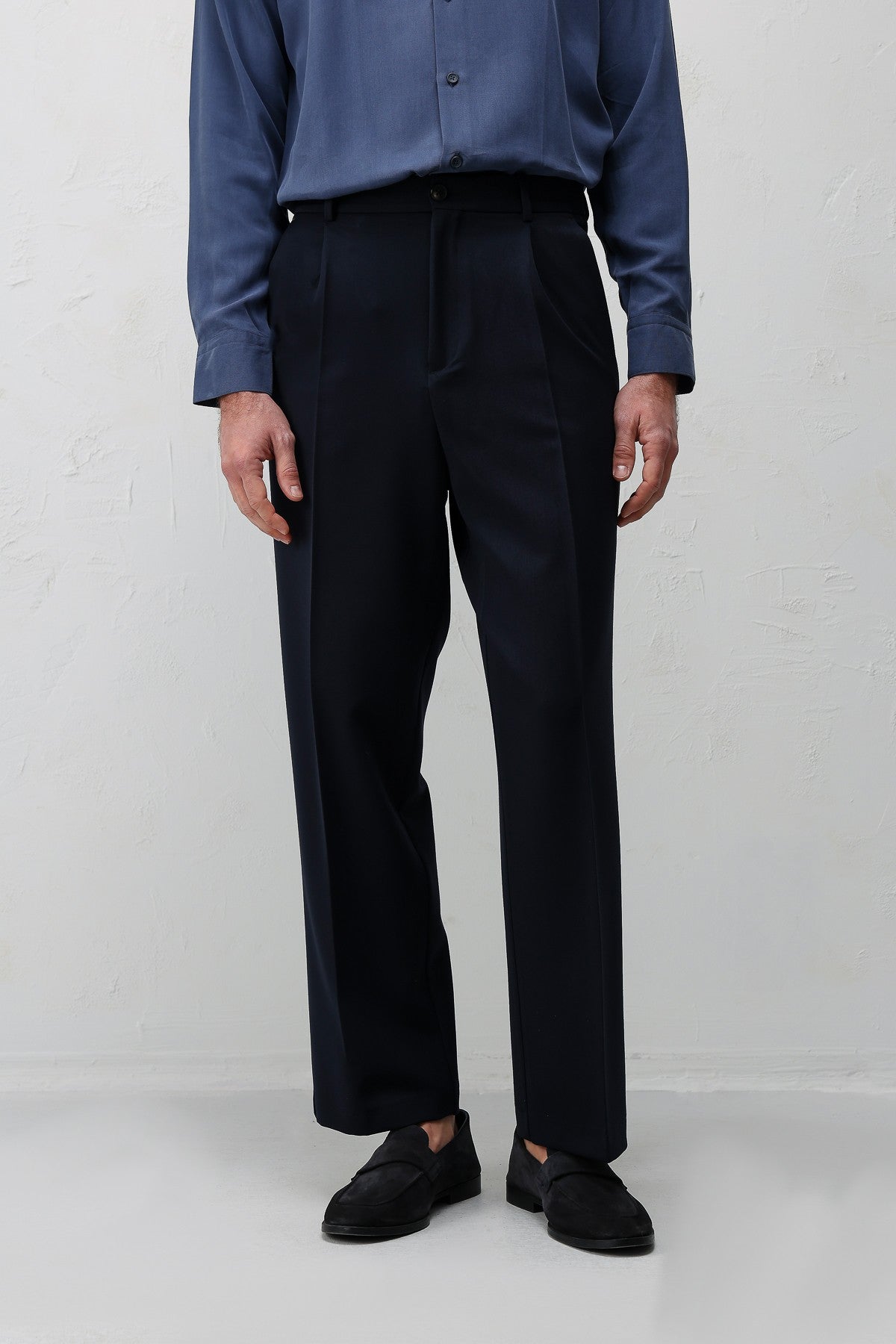 Relax Fit Pleated Men's Pants