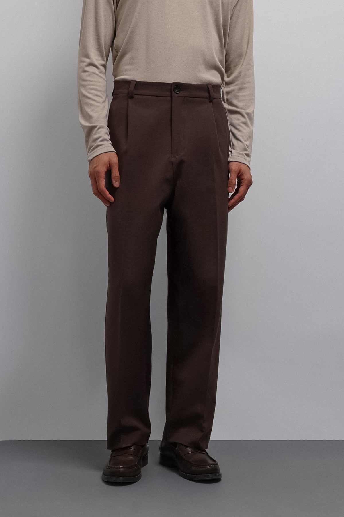 Relax Fit Pleated Men's Pants