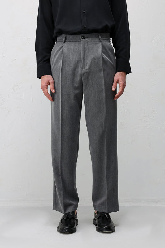 Relax Fit Pleated Men's Pants