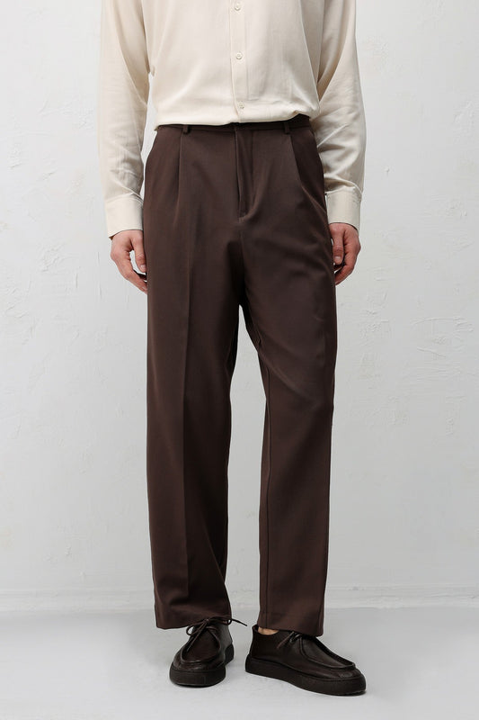 Relax Fit Pleated Men's Pants