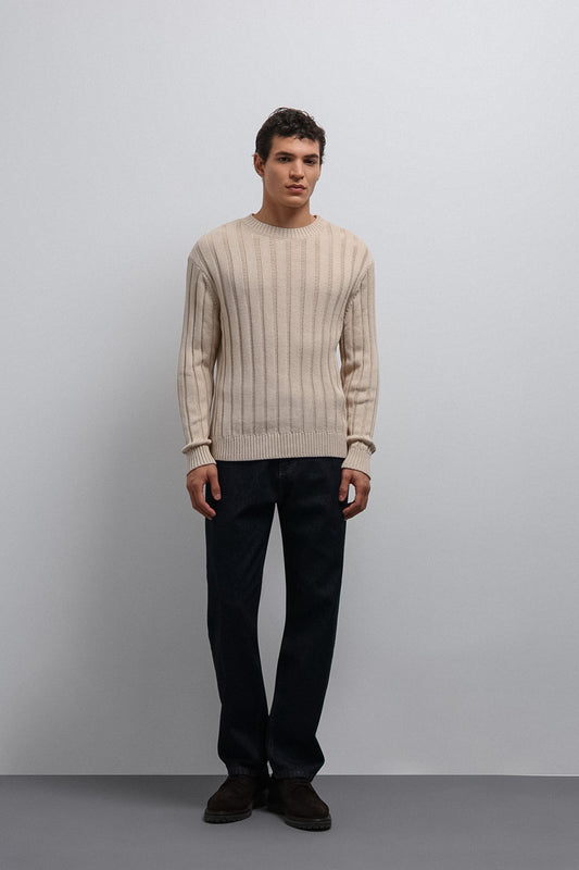Antioch 100% Cotton Ribbed Men's Sweater