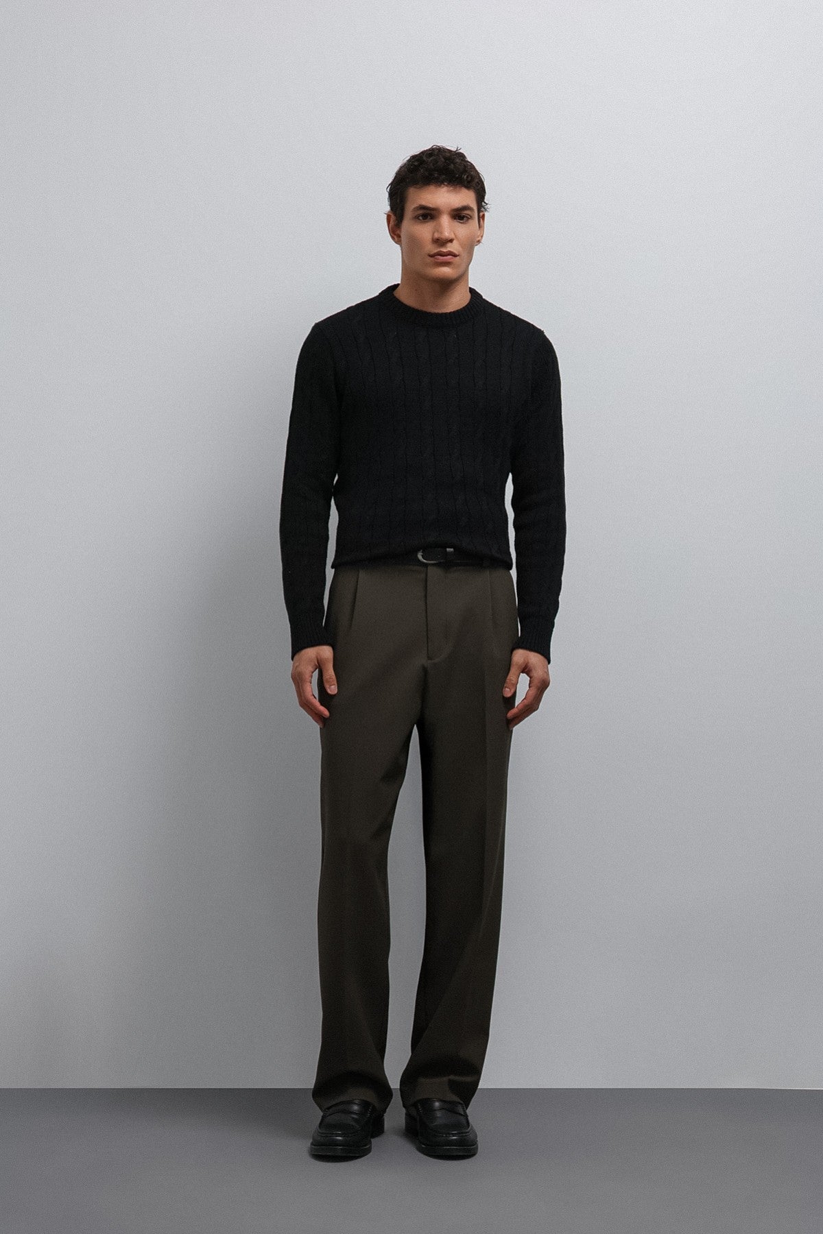 Men's Knit Sweater with an Antioch Texture