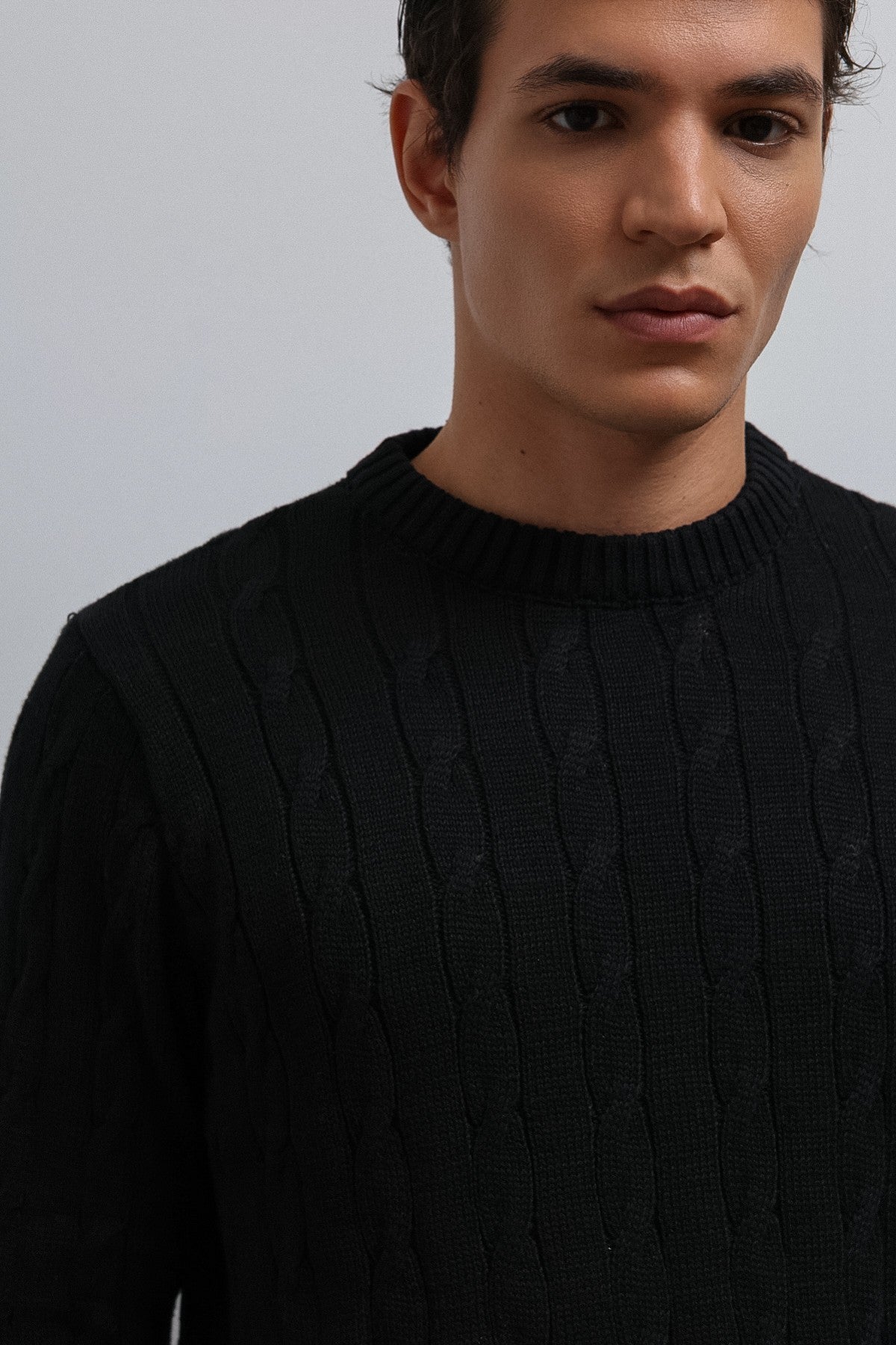 Men's Knit Sweater with an Antioch Texture