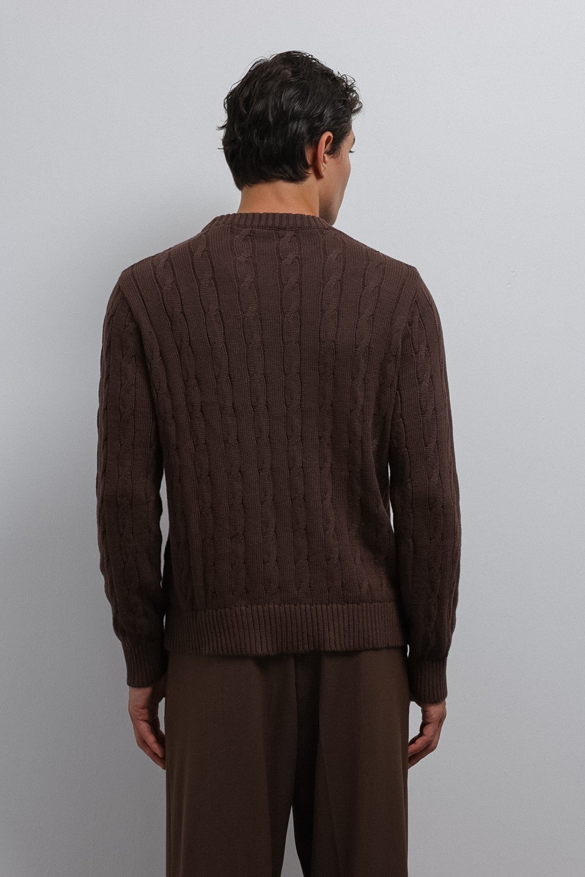 Men's Knit Sweater with an Antioch Texture