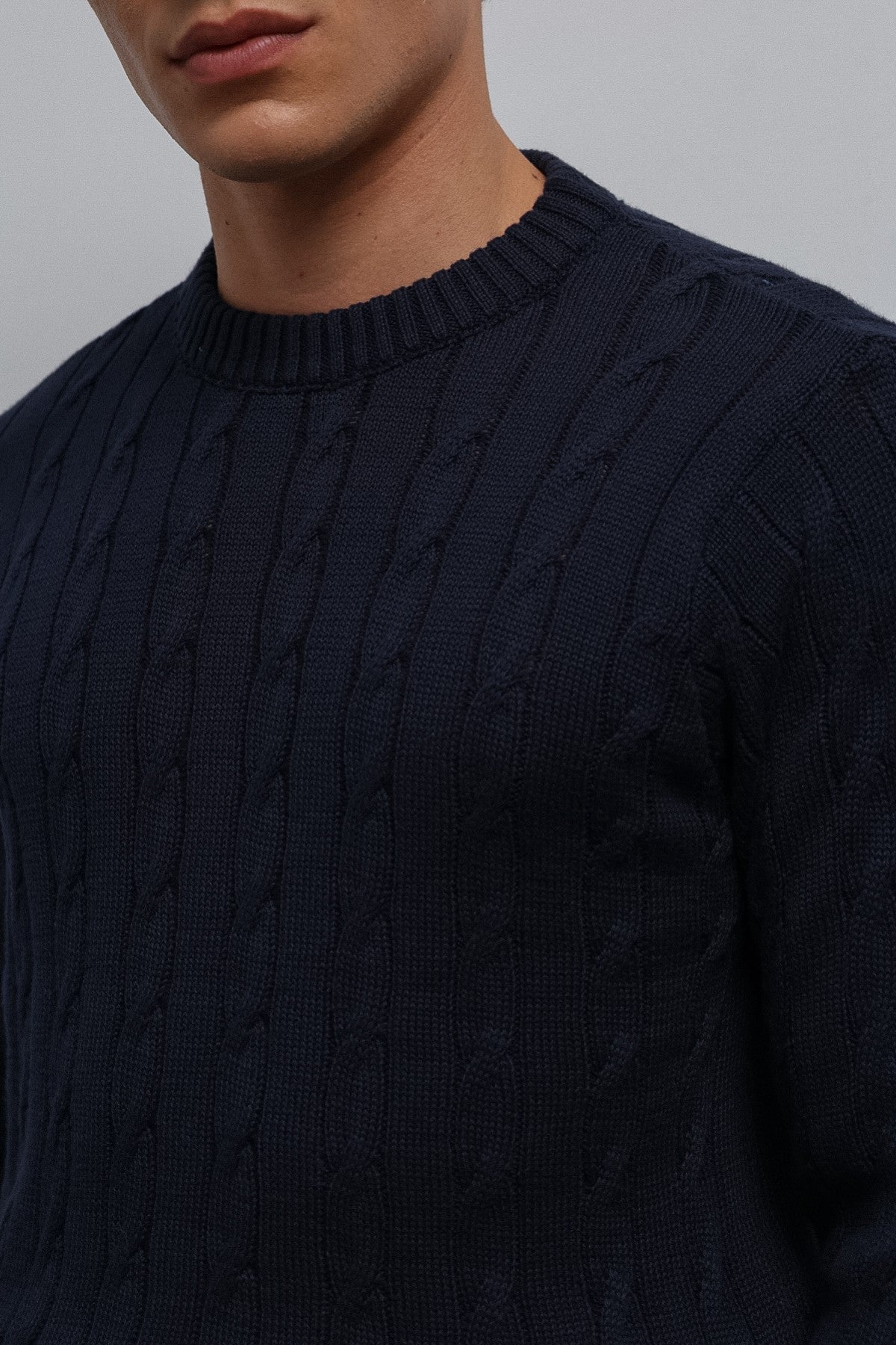 Men's Knit Sweater with an Antioch Texture