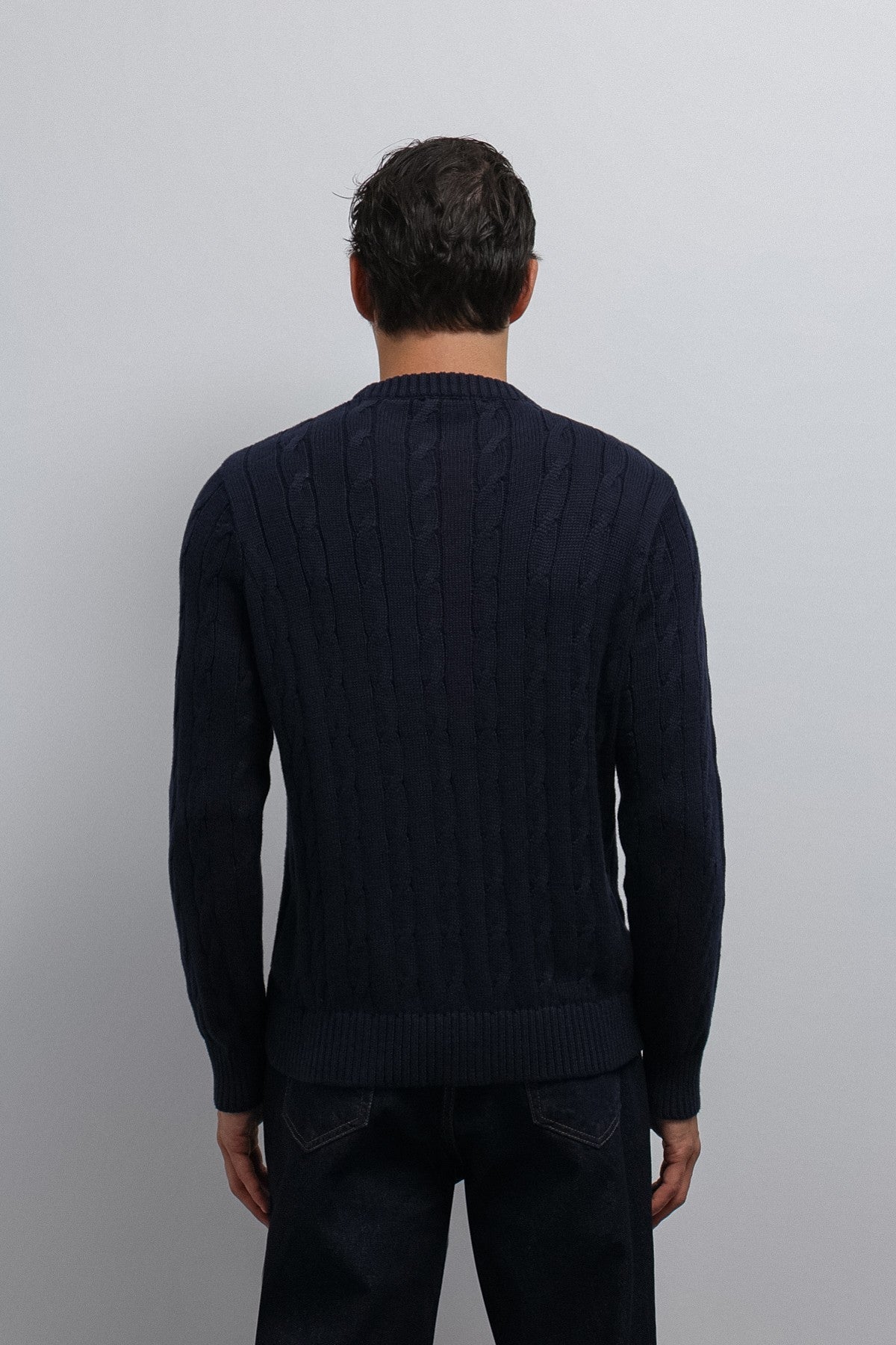Men's Knit Sweater with an Antioch Texture
