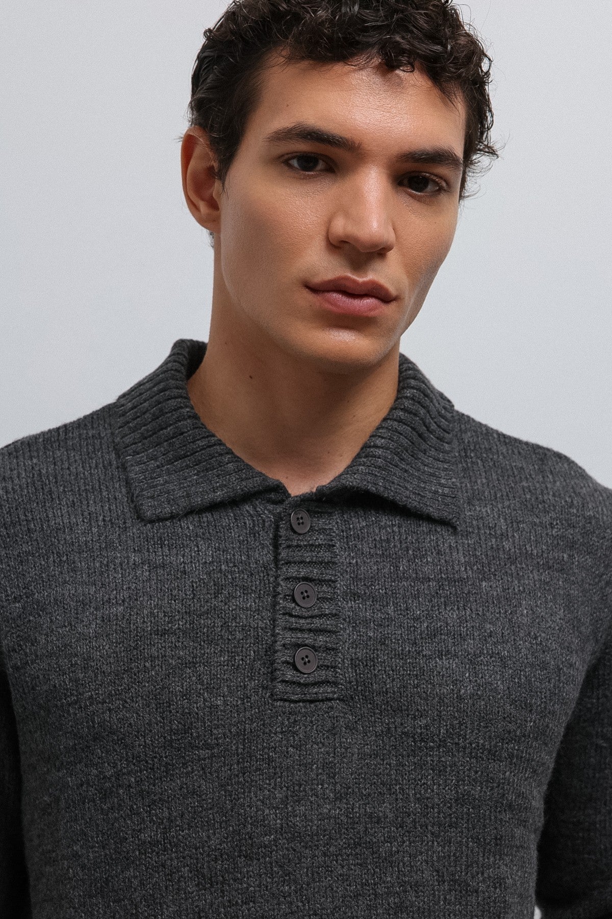 Antioch Button-Down Collar Men's Sweater