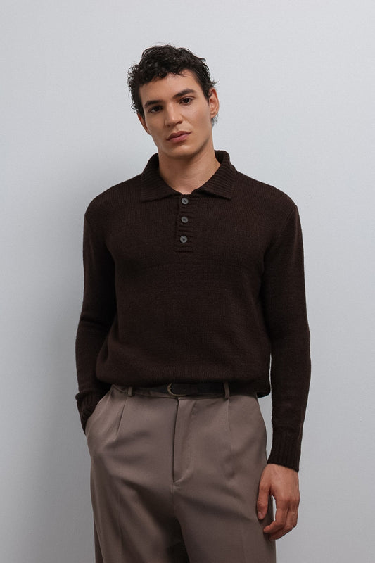 Antioch Button-Down Collar Men's Sweater