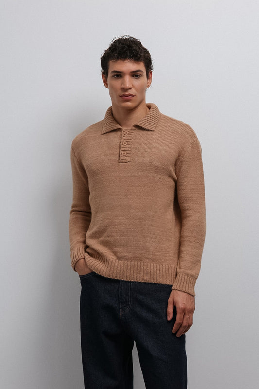 Antioch Button-Down Collar Men's Sweater