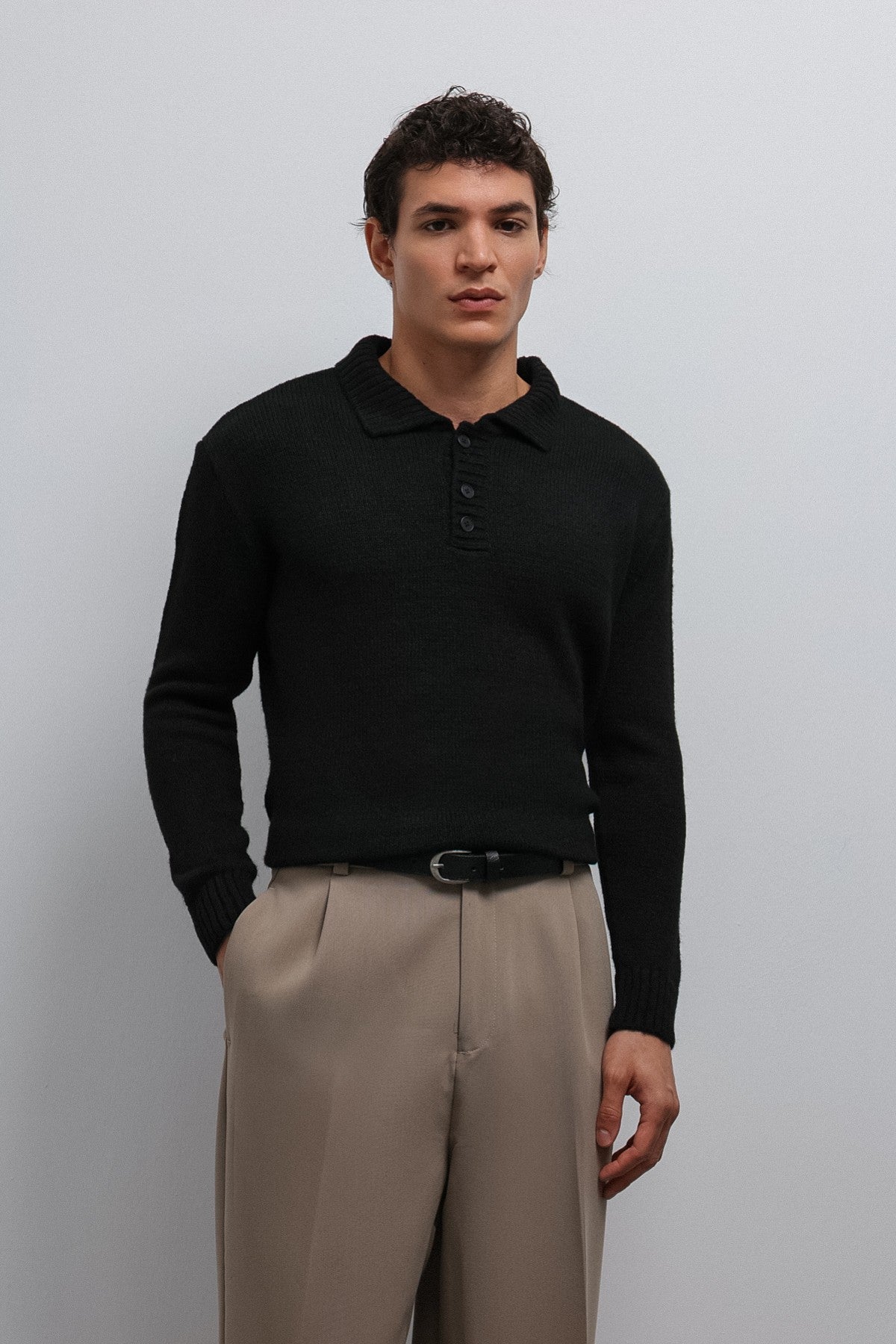 Antioch Button-Down Collar Men's Sweater