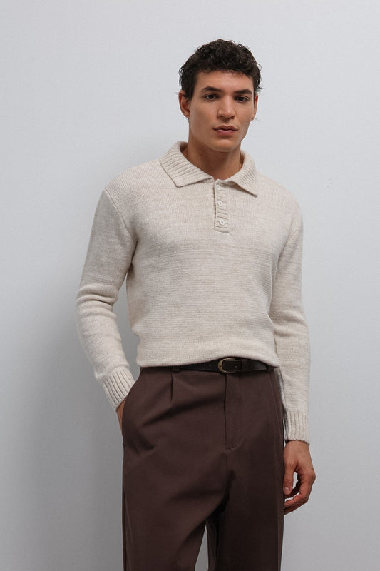 Antioch Button-Down Collar Men's Sweater