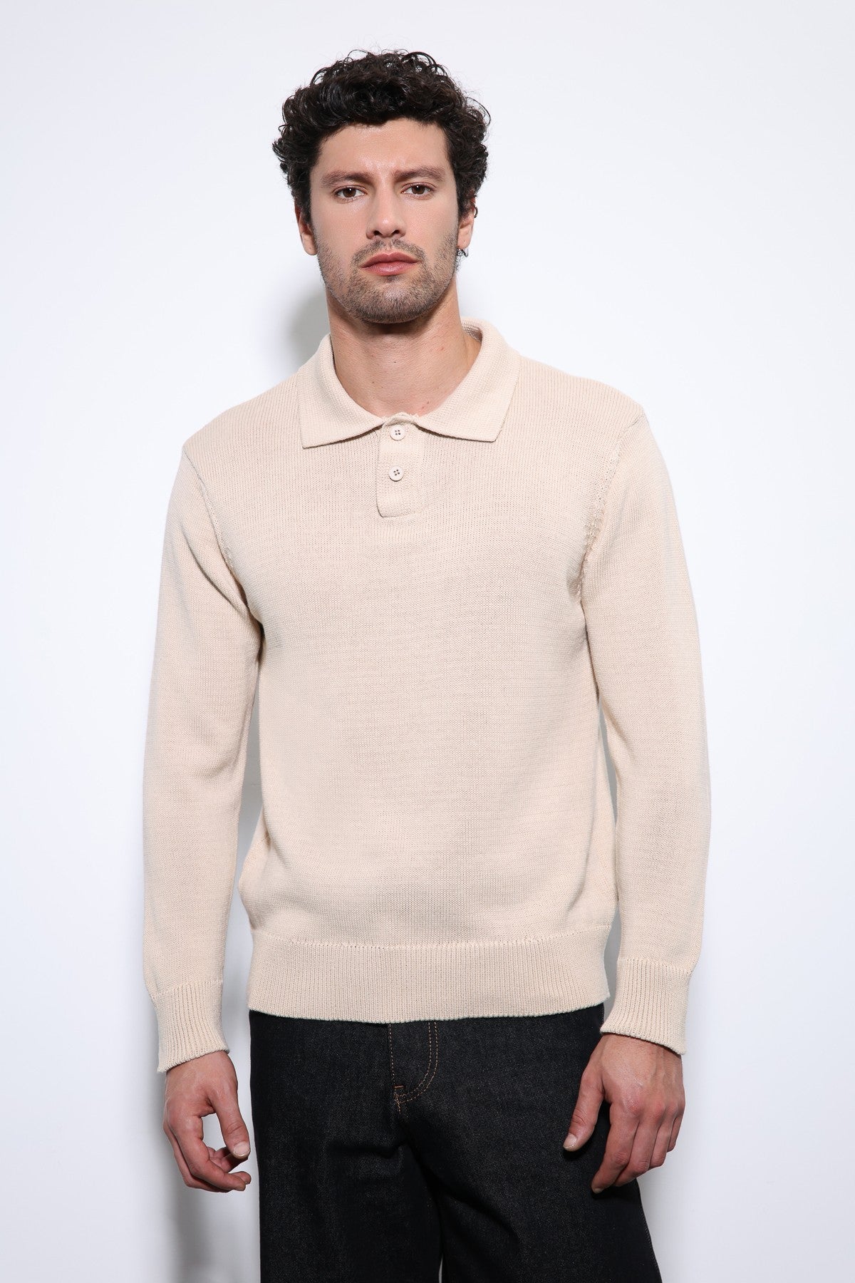 Antioch Polo Neck Basic Men's Sweater