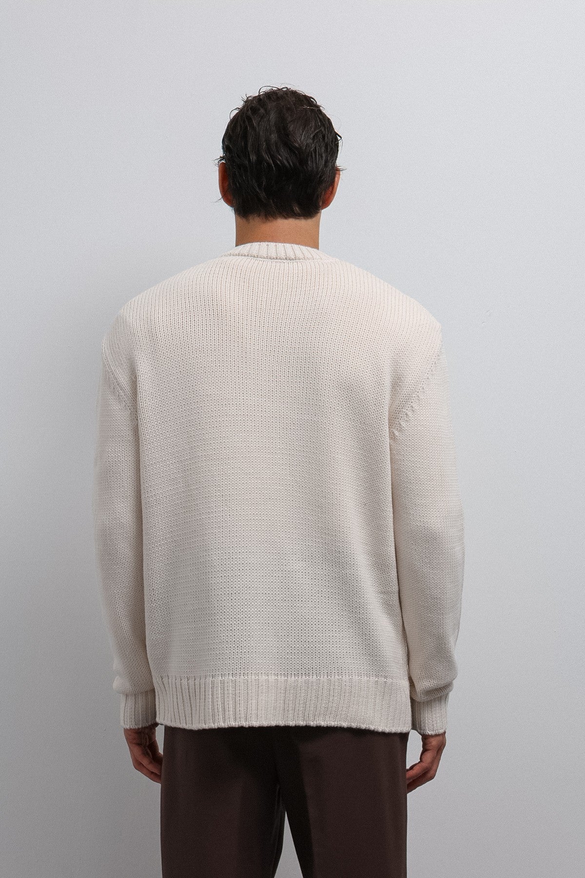 Men's V-Neck Sweater with Antioch Texture