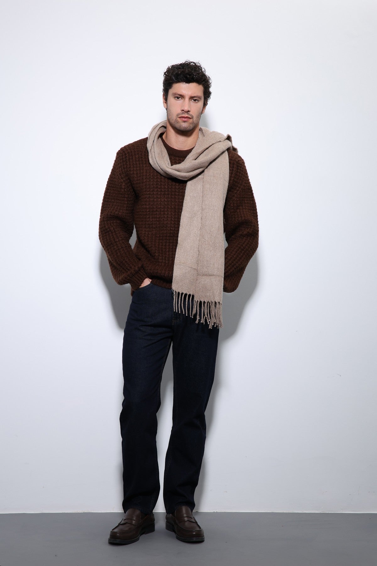 Antioch Knitted-Textured Men's Sweater