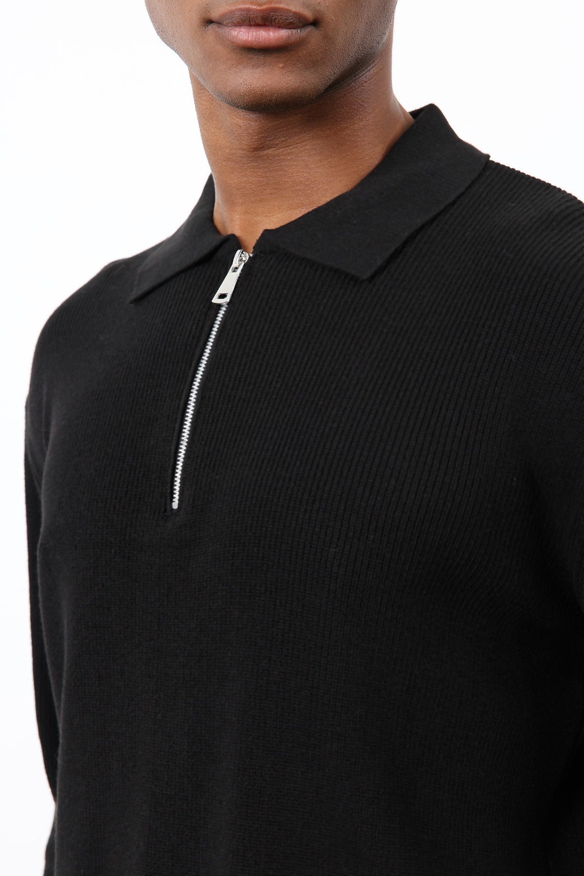 Antioch Men's Zipper-Front Knit Sweater