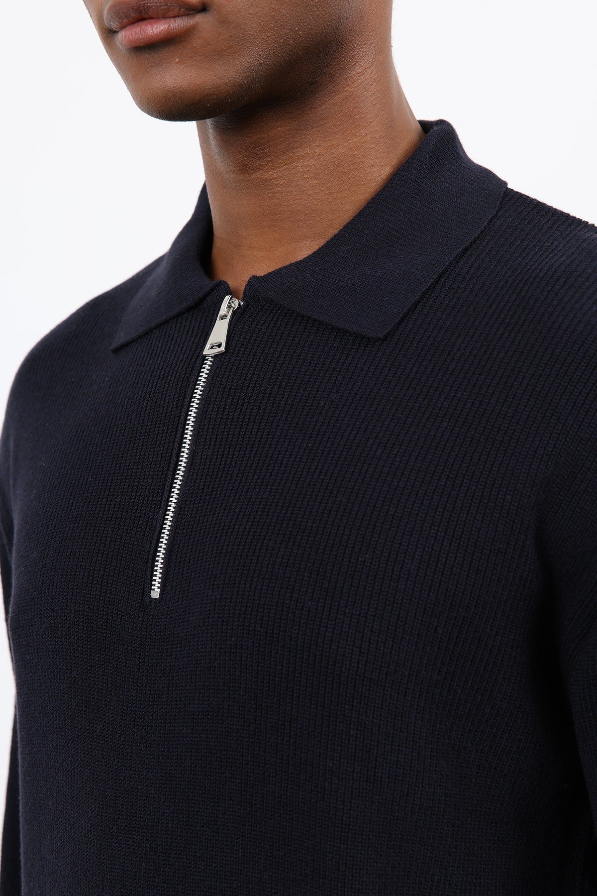 Antioch Men's Zipper-Front Knit Sweater