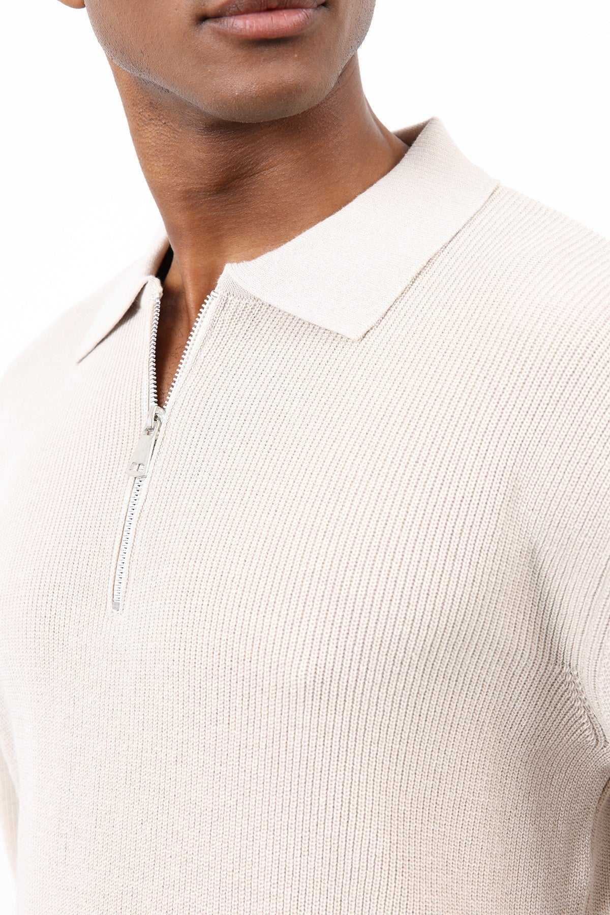 Antioch Men's Zipper-Front Knit Sweater