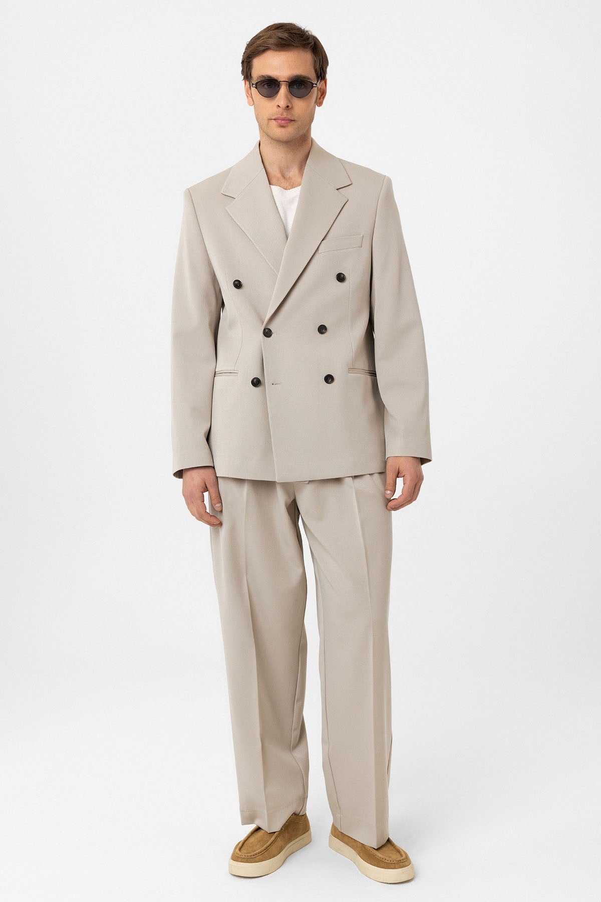 Antioch Relax Fit Double-Breasted Men's Blazer