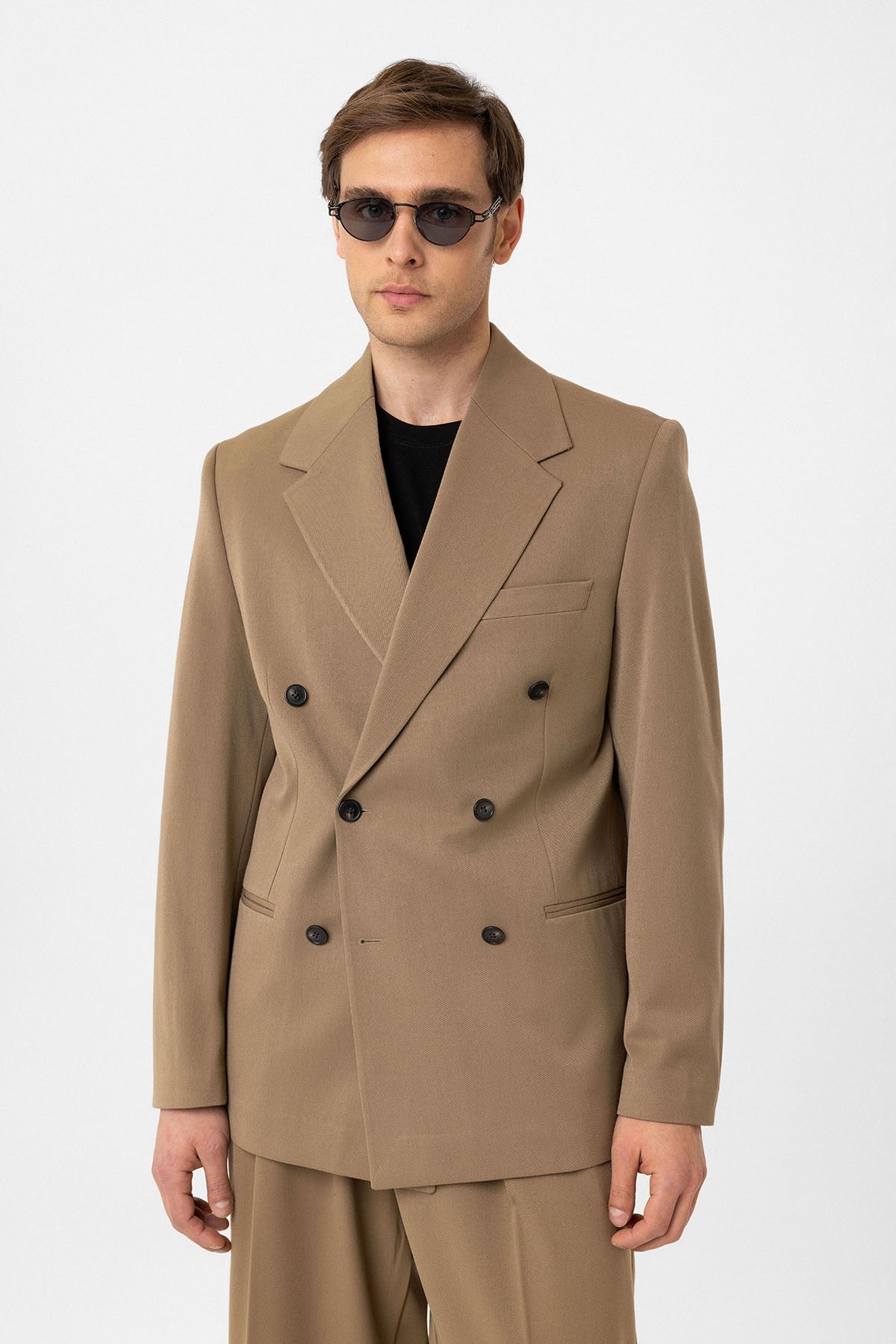 Antioch Relax Fit Double-Breasted Men's Blazer