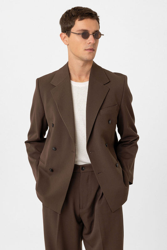 Antioch Relax Fit Double-Breasted Men's Blazer