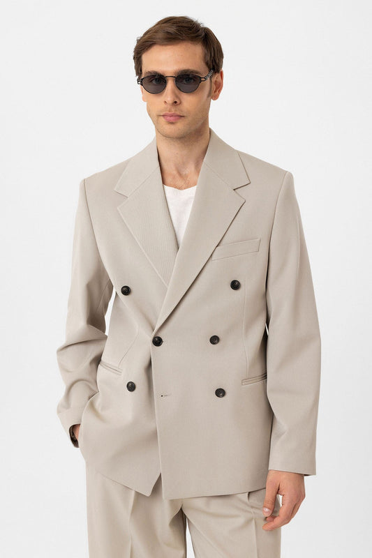 Antioch Relax Fit Double-Breasted Men's Blazer