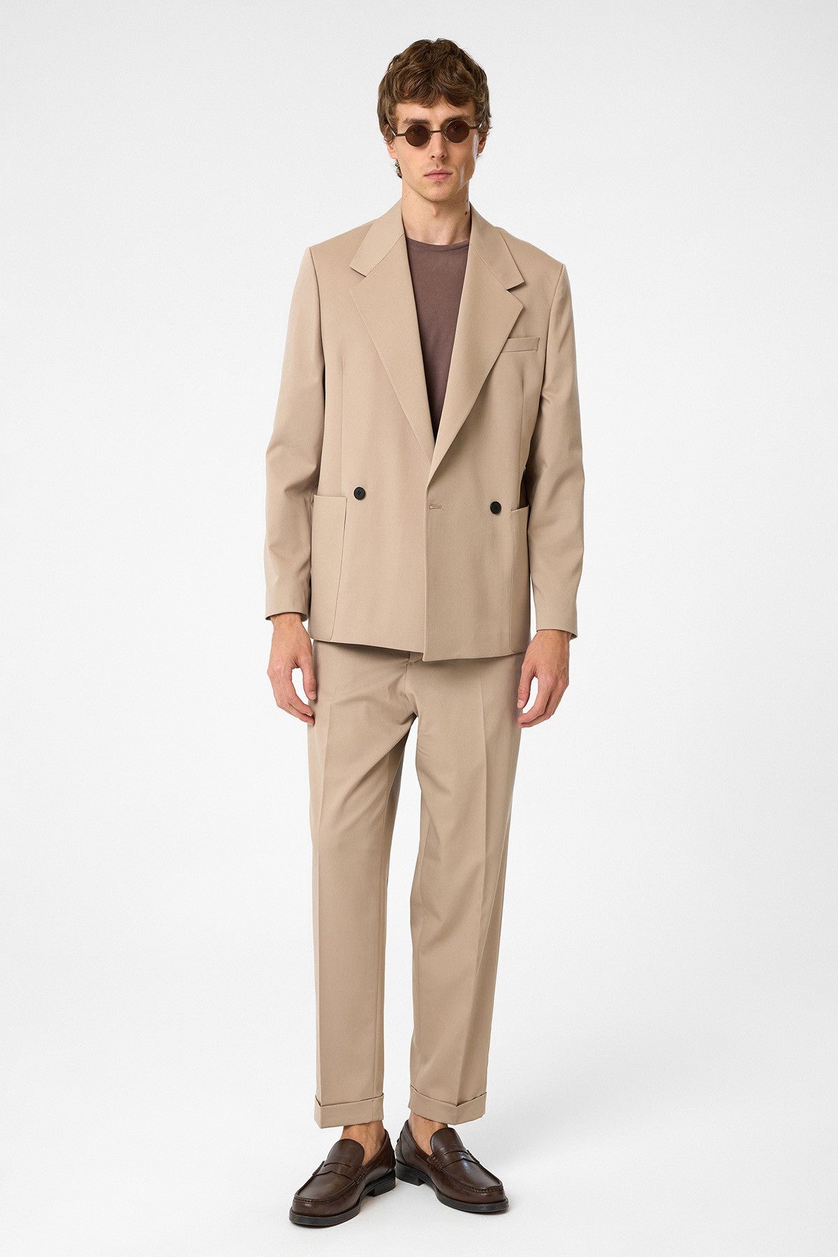 Antioch Relax Fit Double-Breasted Men's Technical Blazer Jacket