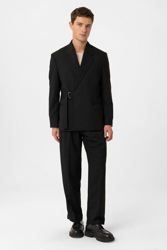 Antioch Belted Relaxed-Fit Men's Blazer Jacket