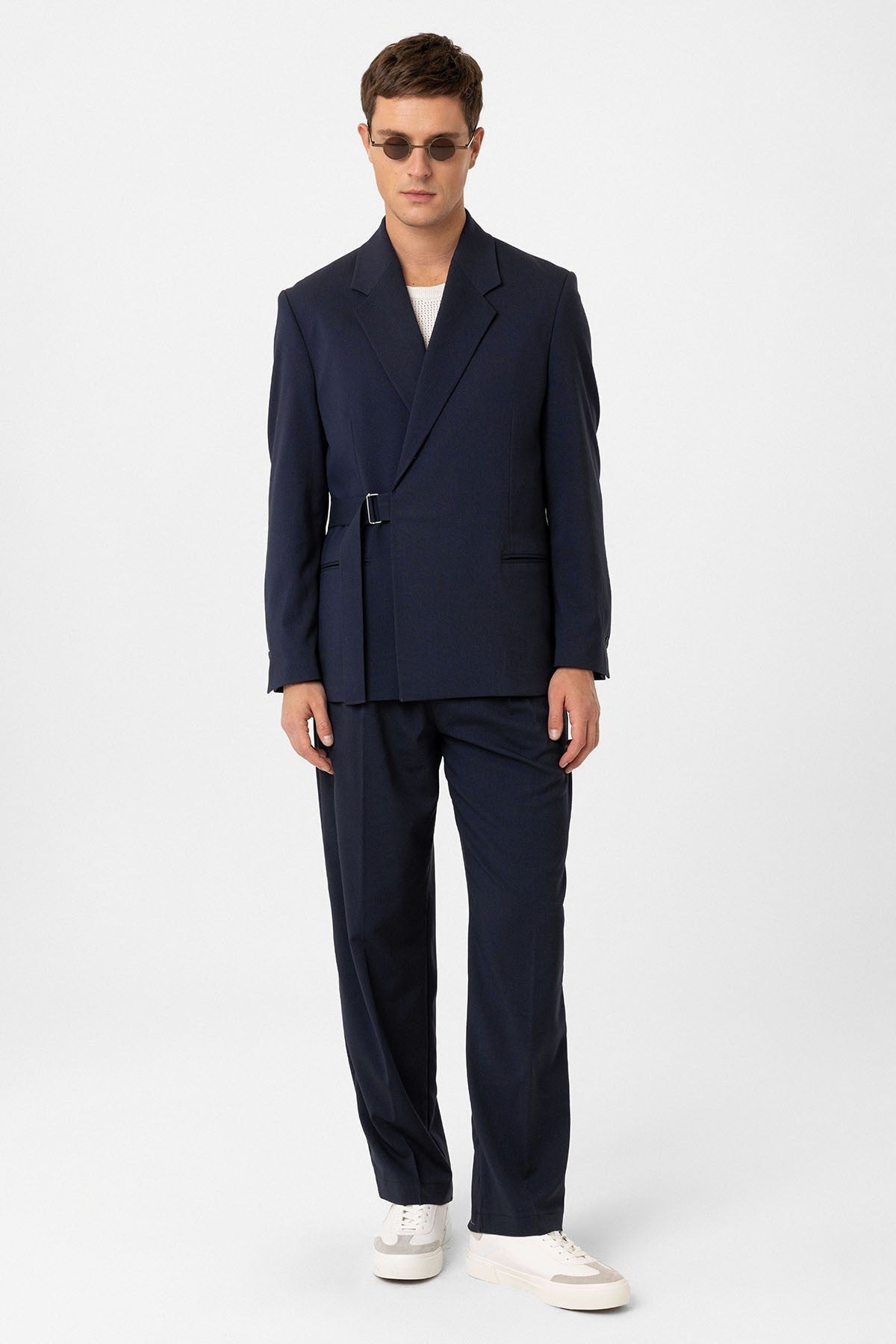 Antioch Belted Relaxed-Fit Men's Blazer Jacket