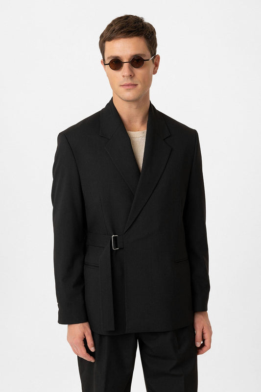 Antioch Belted Relaxed-Fit Men's Blazer Jacket