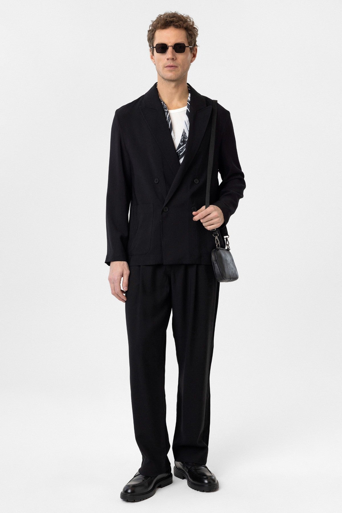 Antioch Relax Fit Diagonal-Striped Slim-Fit Men's Blazer