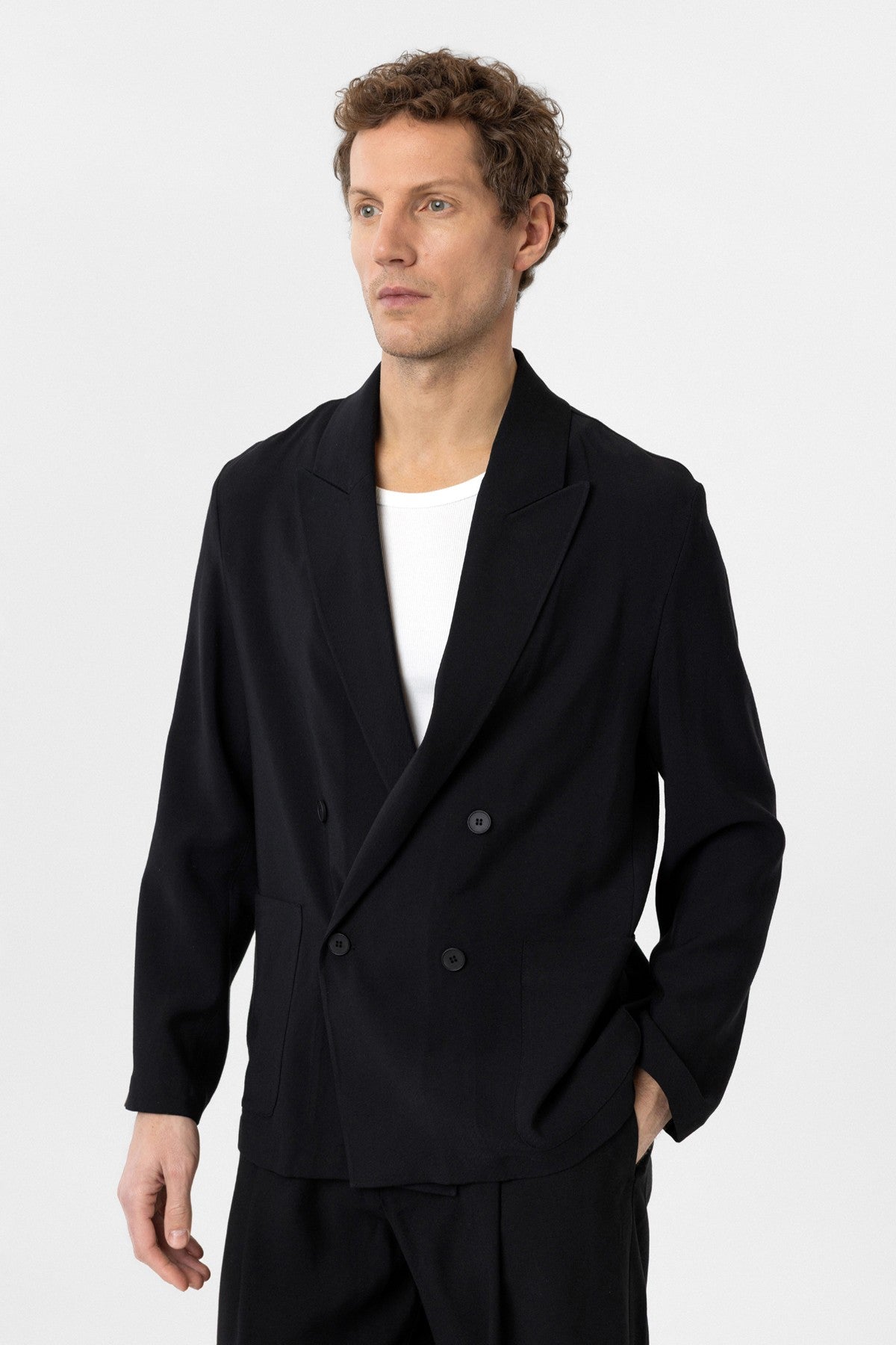 Antioch Relax Fit Diagonal-Striped Slim-Fit Men's Blazer