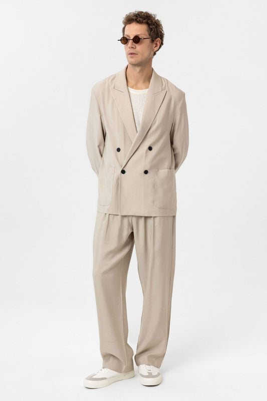 Antioch Relax Fit Diagonal-Striped Slim-Fit Men's Blazer
