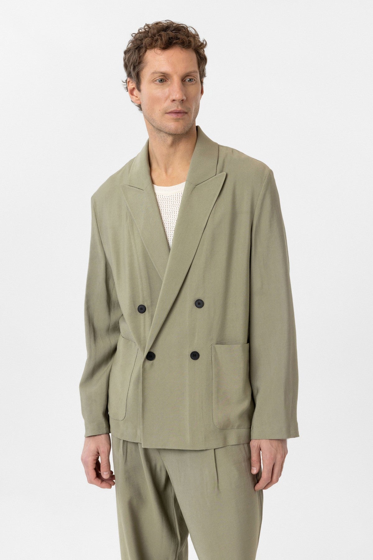 Antioch Relax Fit Diagonal-Striped Slim-Fit Men's Blazer