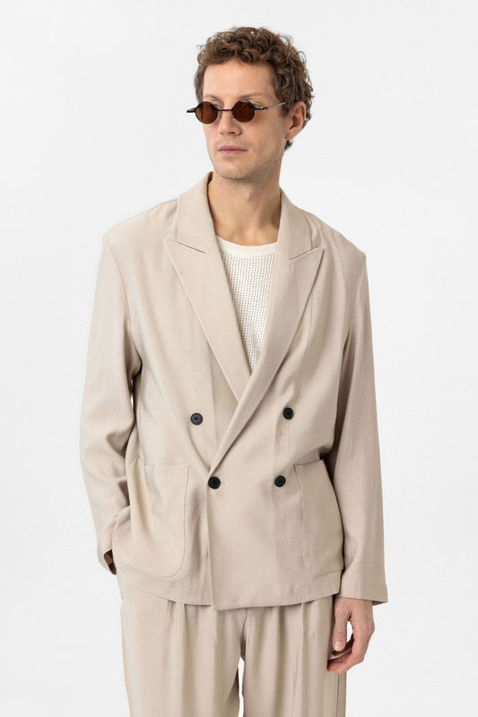 Antioch Relax Fit Diagonal-Striped Slim-Fit Men's Blazer