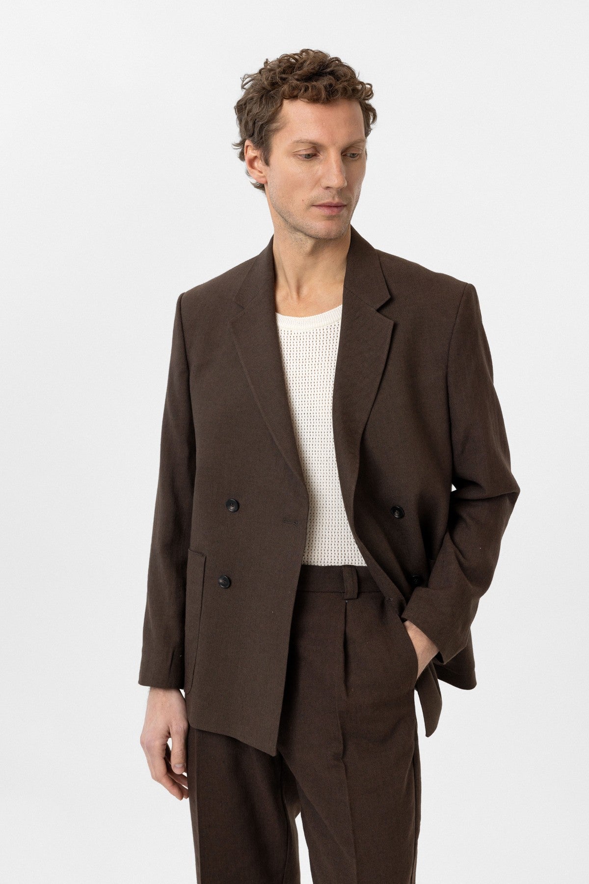 Antioch Relax Fit Men's Linen-Blend Blazer