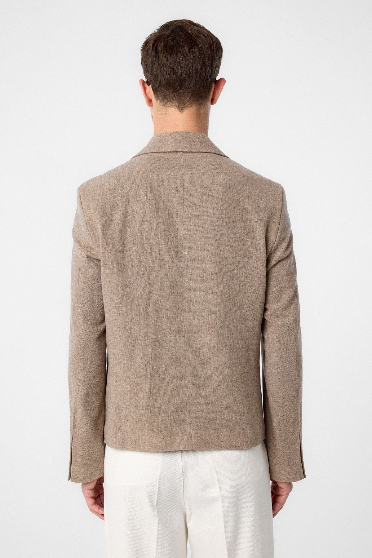 Antioch Relax Fit Double-Breasted Crop Men's Blazer Jacket