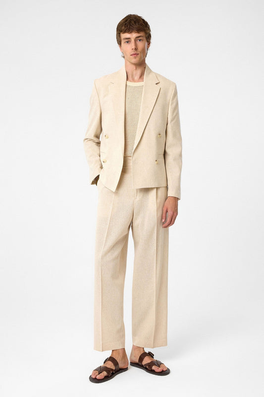 Antioch Relax Fit Double-Breasted Crop Men's Blazer Jacket