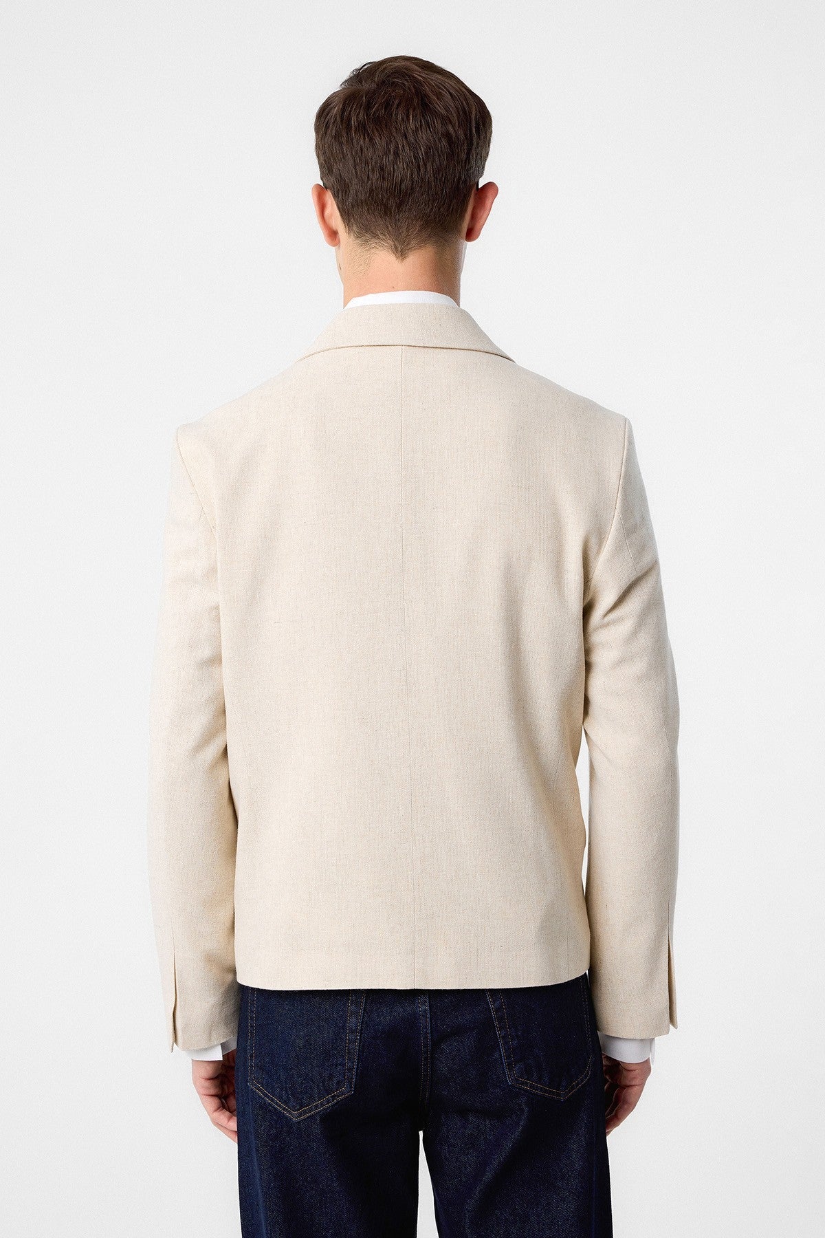 Antioch Relax Fit Double-Breasted Crop Men's Blazer Jacket