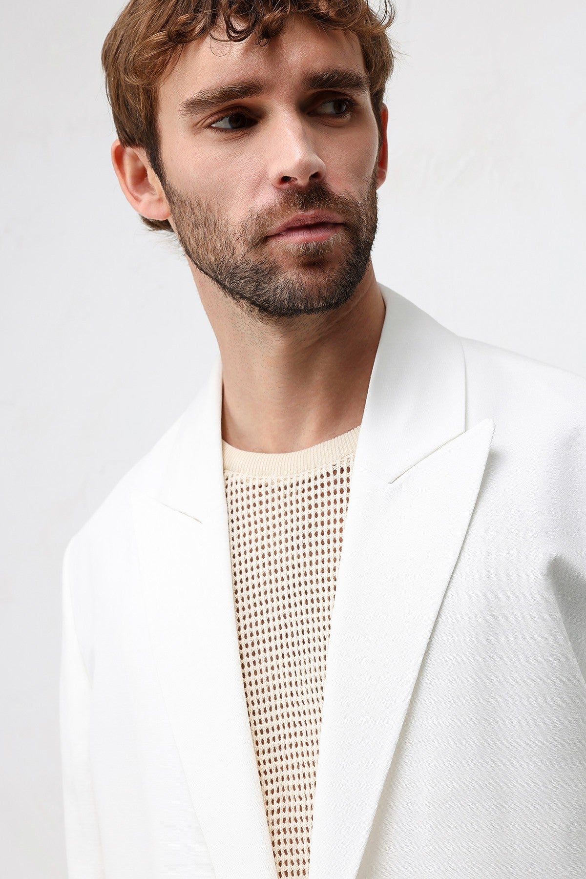 Relax Fit Men's Blazer Jacket in a Linen Blend